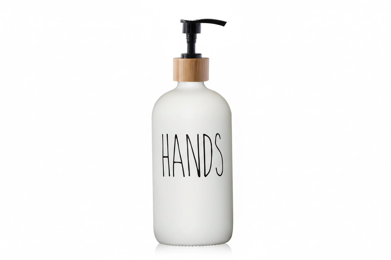 luxury Soap Dispenser Set – Upgrade Your Sink | Refillable Wooden Pump Bottles for Kitchen & Bathroom
