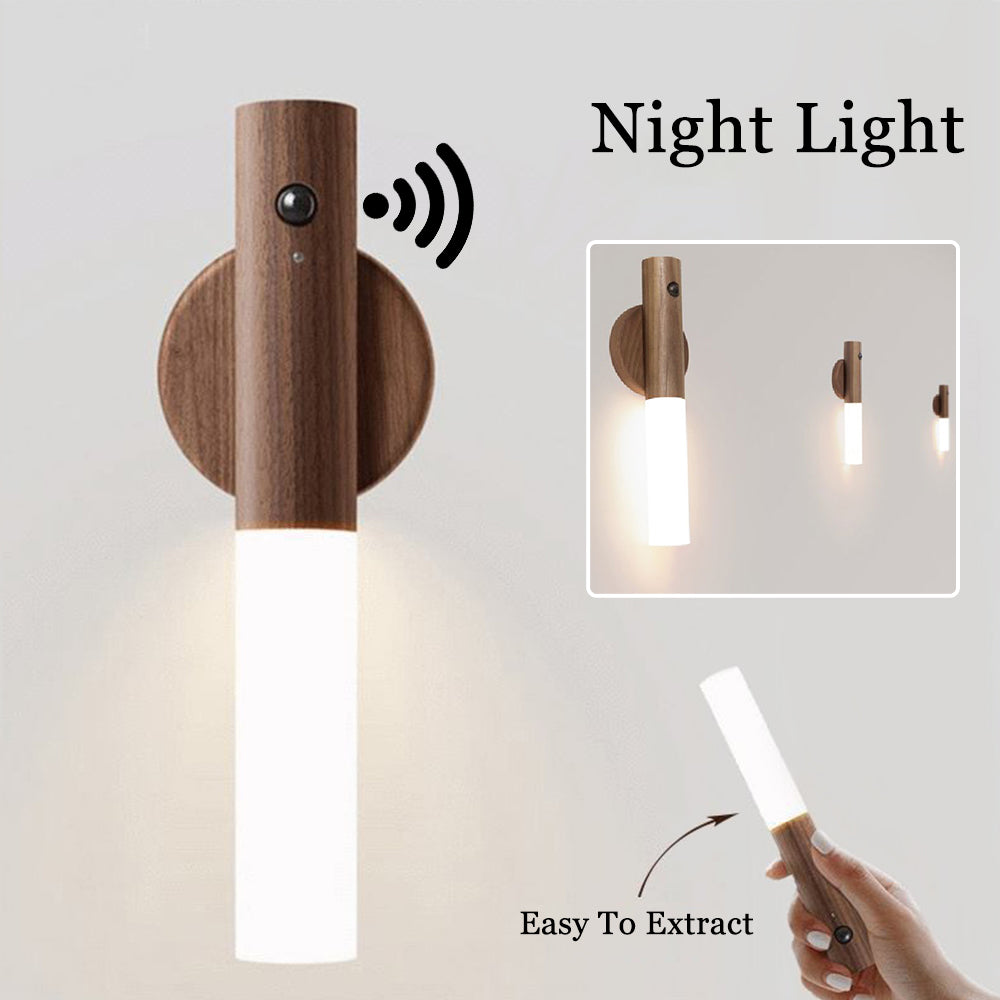 Motion Sensor Light - USB Rechargeable LED Wall Light with Magnetic Mount