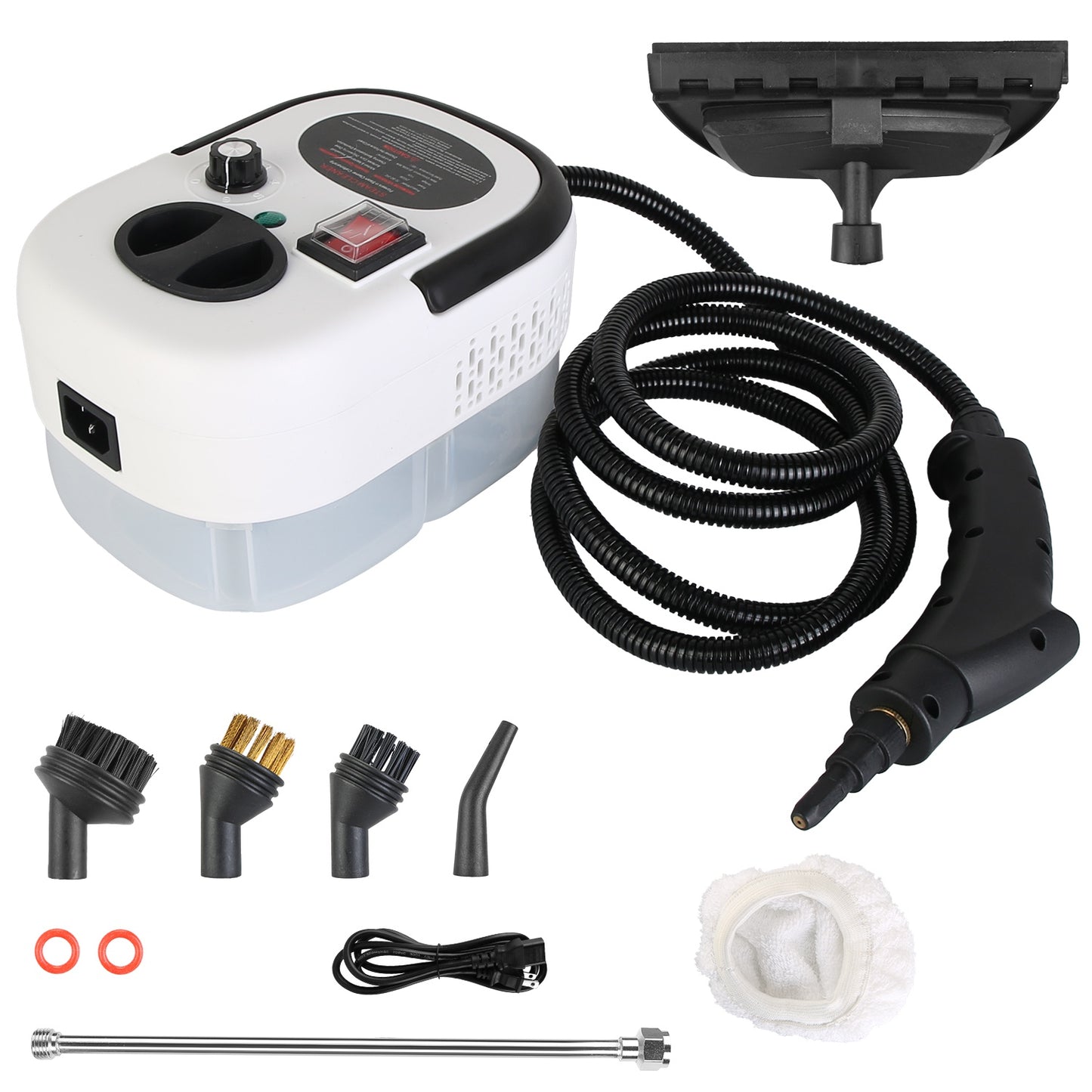 2500W Handheld Steamer Cleaner Multifunctional Little Steamer Powerful High Temp Steam Clean Machine For Cleaning Car Detailing Couch Floor Tile Microwave Mattress Bed Bugs Windows