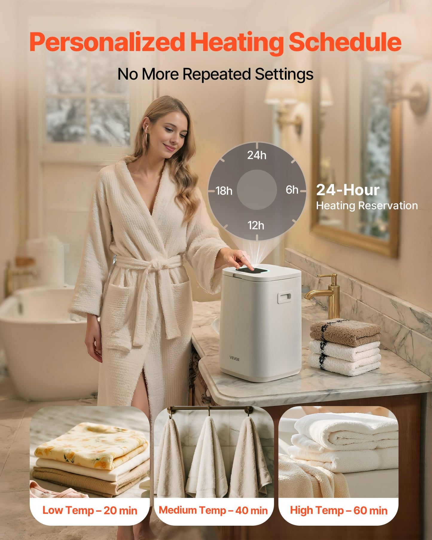 20L Towel Warmer – Luxury Spa Experience at Home | Fast Heating, Timer, Auto Shut-Off & Child Lock