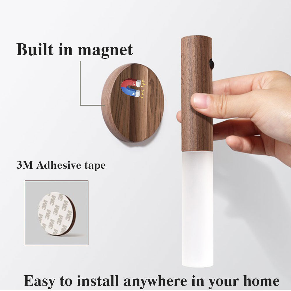 Motion Sensor Light - USB Rechargeable LED Wall Light with Magnetic Mount