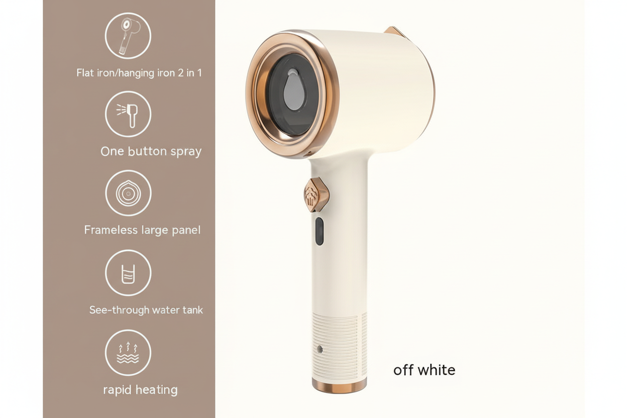 Portable Garment Steamer – Wrinkle-Free Clothes in Seconds | Handheld & Travel-Friendly