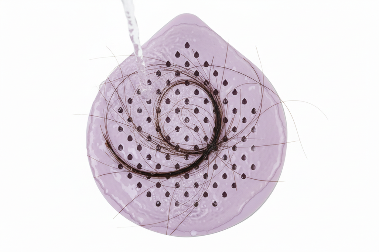 Hair Catcher for Shower & Sink – Stop Clogs Instantly | Easy Clean Silicone Drain Cover